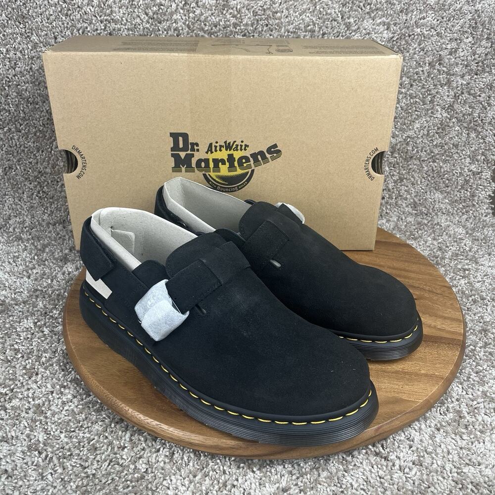Dr. Martens Jorge II Mens Size 13 Black Suede Slingback Sandals Shoes 31563001